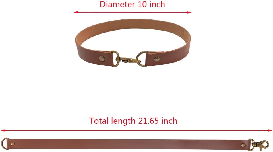Leather Curtain Tiebacks, 4Pcs Leather Curtain Buckle Holdbacks Classic No-Drilling Ties Rope for Home Offic Living Room Bedroom Cafe Decorative (Brown)