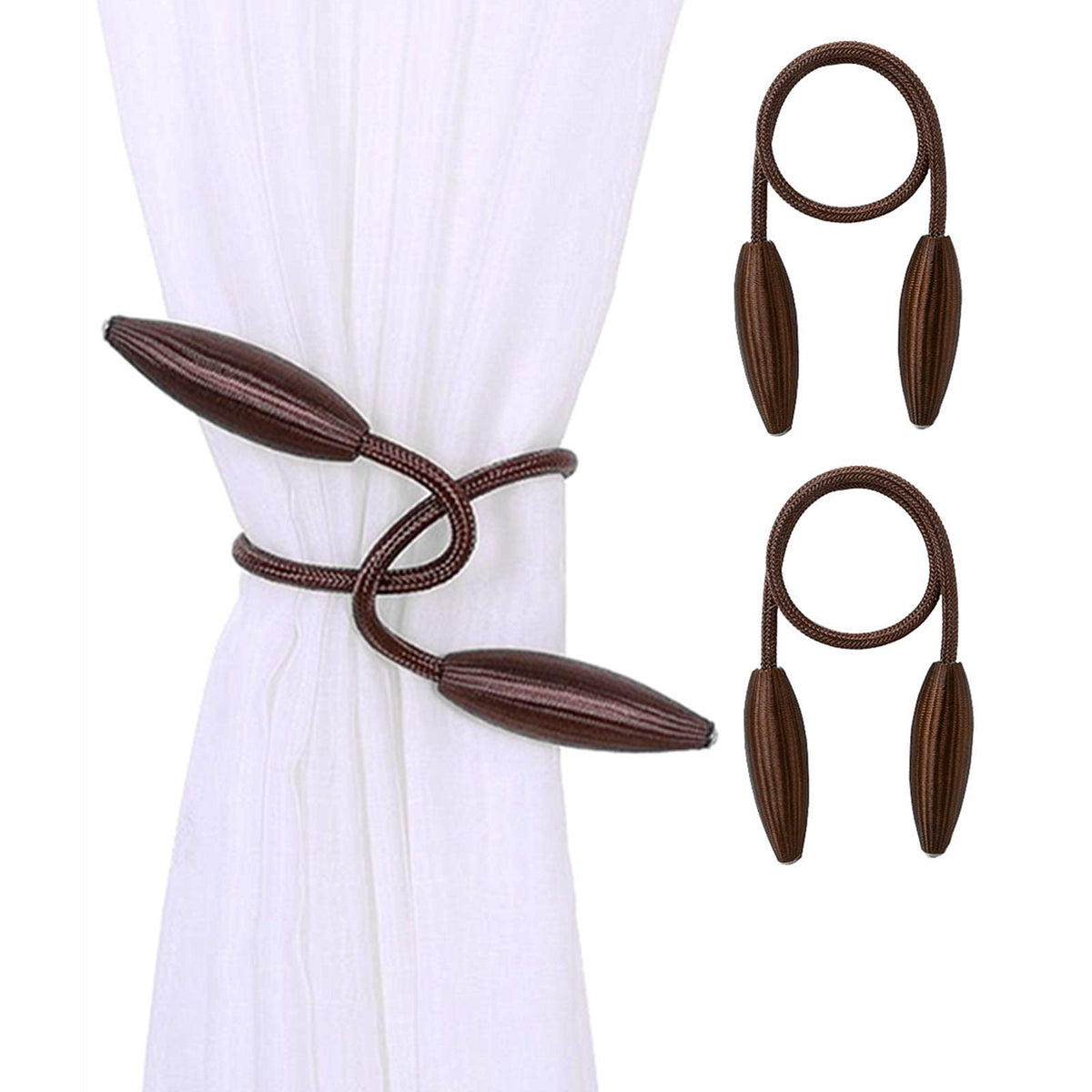 Gold Curtain Holdbacks Decorative Curtain Tiebacks, Set of 2