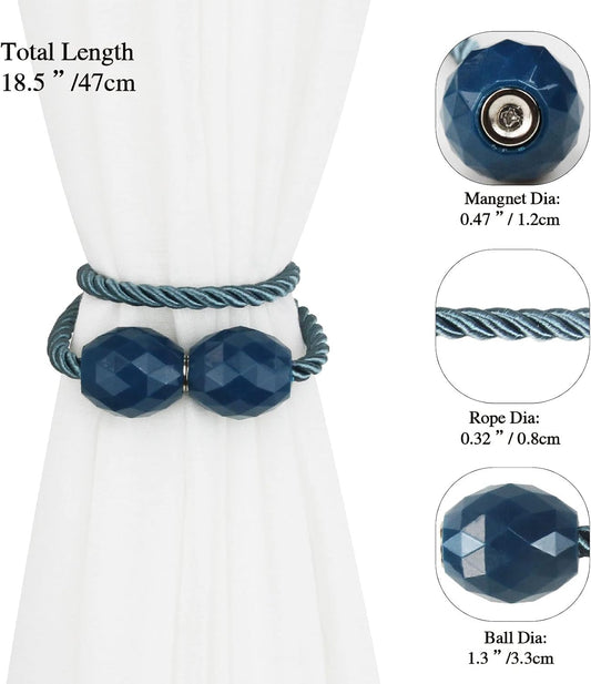 Strong Magnetic Curtain Tiebacks Decorative Rope Tie Backs Holdbacks Porlau