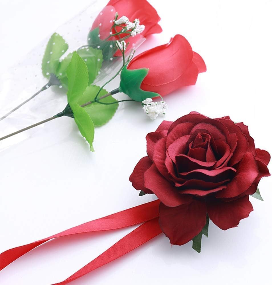 Magnetic Curtain Tiebacks, Rose Flower Tie Backs Rope