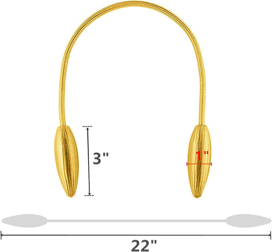 Gold Curtain Holdbacks Decorative Curtain Tiebacks, Set of 2