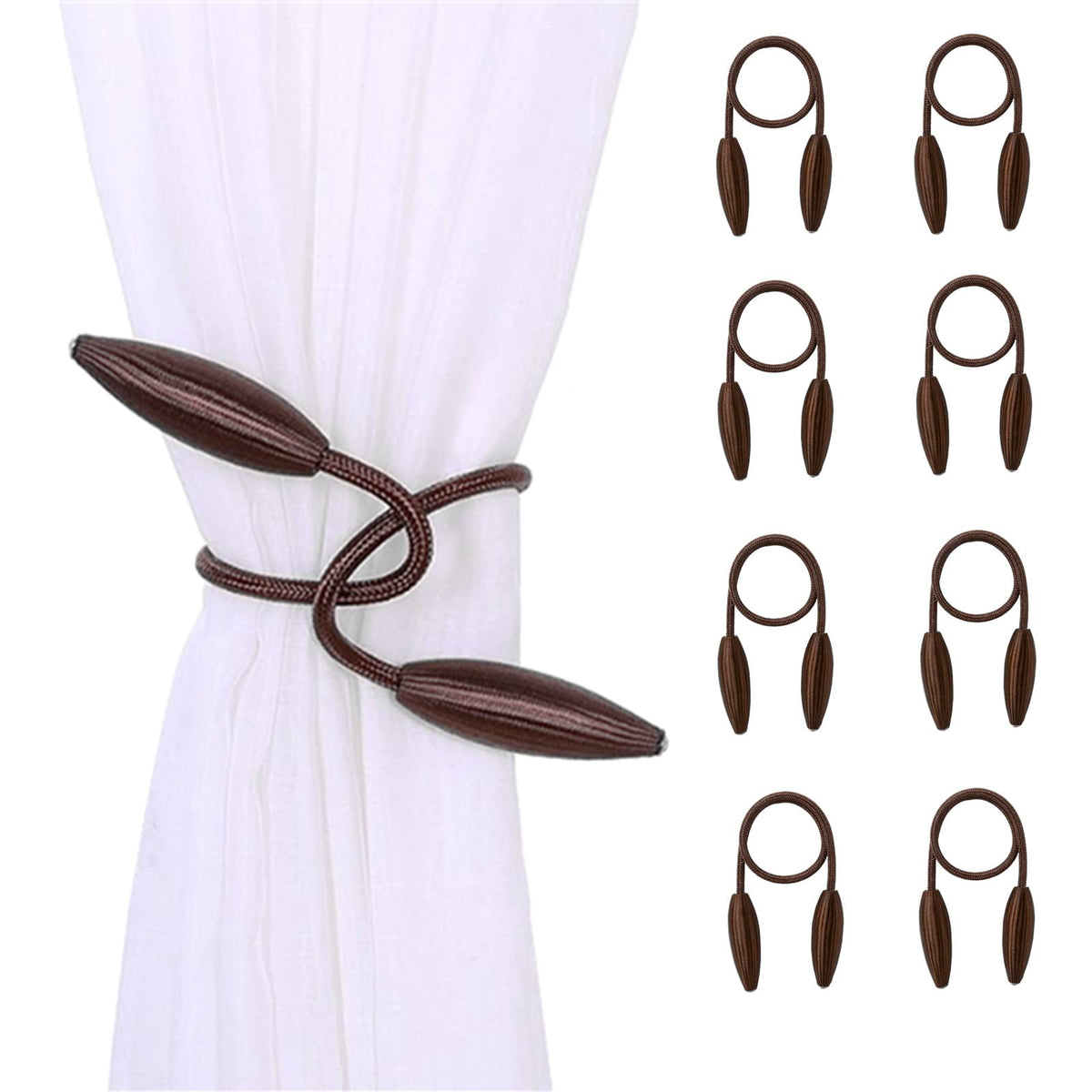 Gold Curtain Holdbacks Decorative Curtain Tiebacks, Set of 2