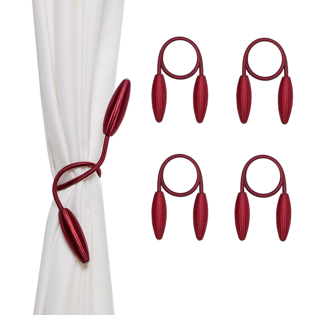 Gold Curtain Holdbacks Decorative Curtain Tiebacks, Set of 2