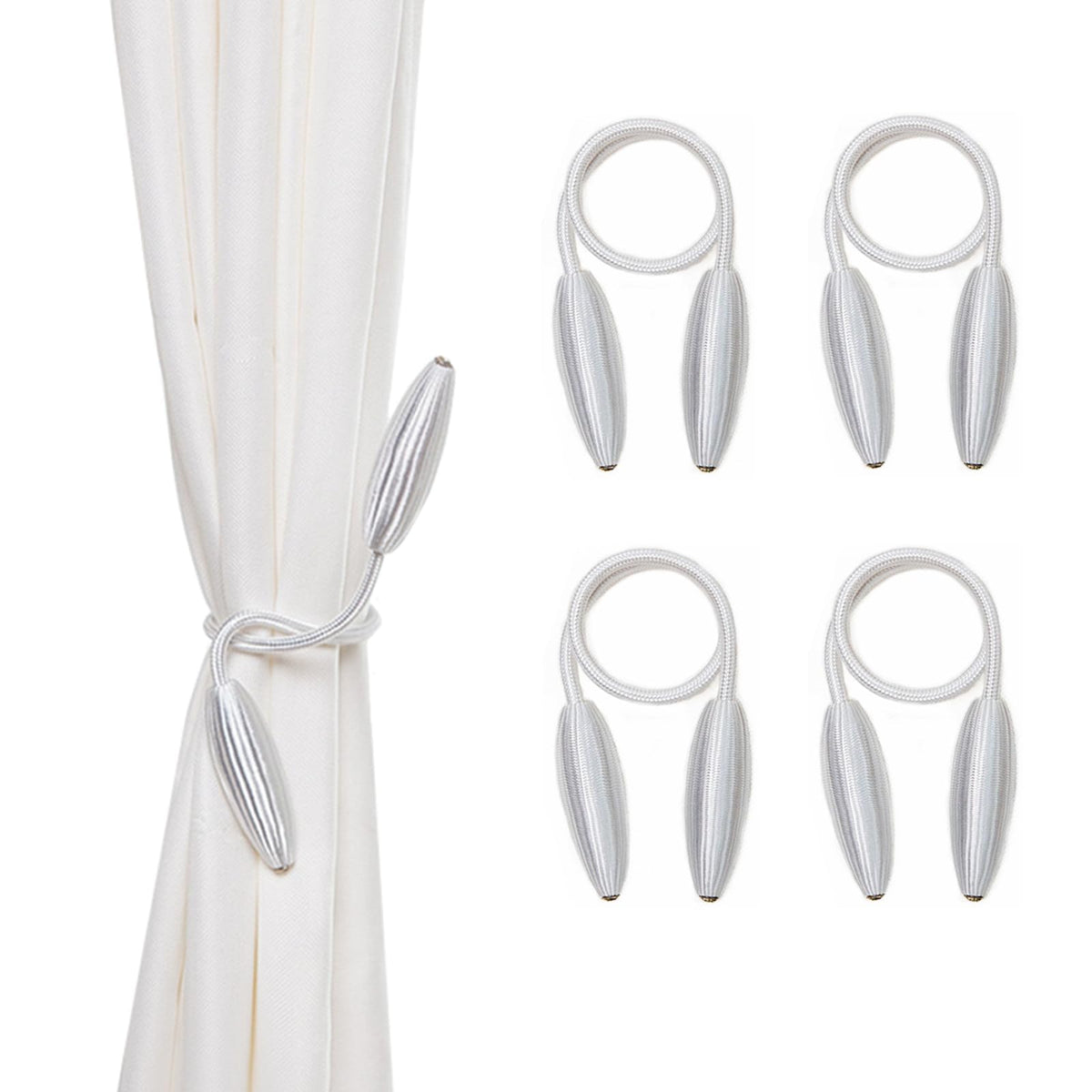 Gold Curtain Holdbacks Decorative Curtain Tiebacks, Set of 2