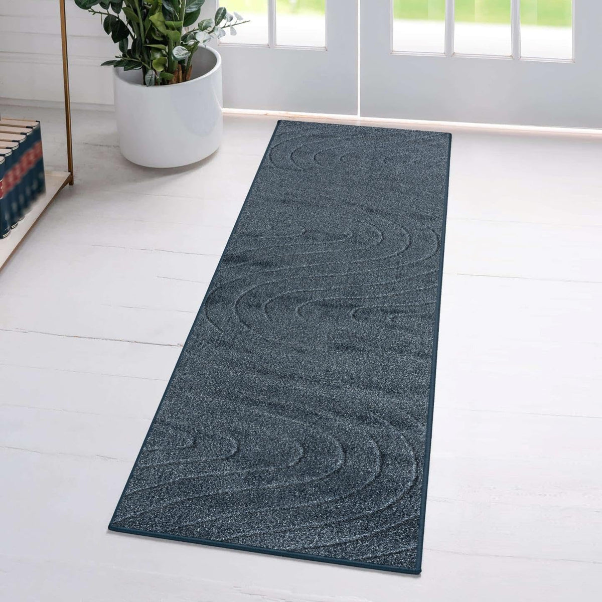LUXE WEAVERS Modern Geometric Wave Cream 6x9 Area Rug