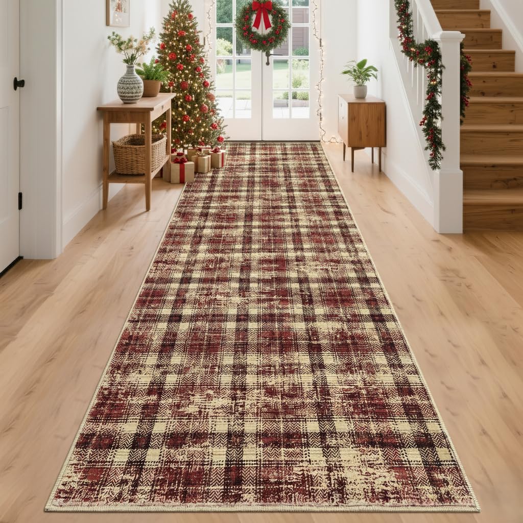 Large Living Room Rugs 8x10 Area Rugs Machine Washable Modern Geometric Neutral Rug Non Slip Low Pile Farmhouse Stain Resistant Carpet for Bedroom Nursery Classroom Dorm 8'x10' Multi