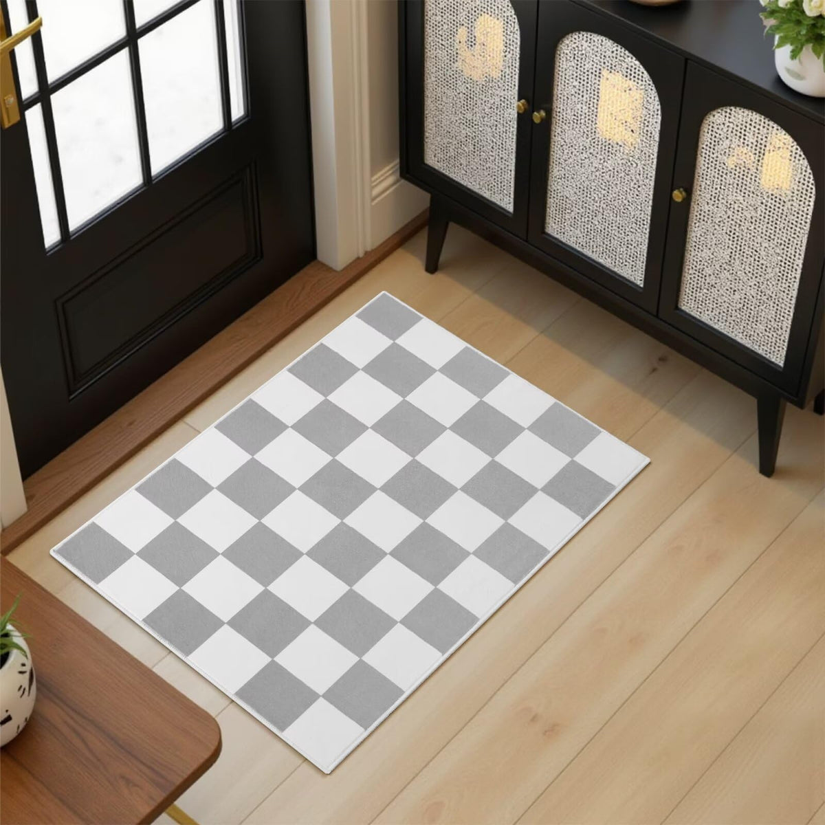 Terrug Multicolored Geometric Checkered Rug for Living Room, 5x7 Area Rugs