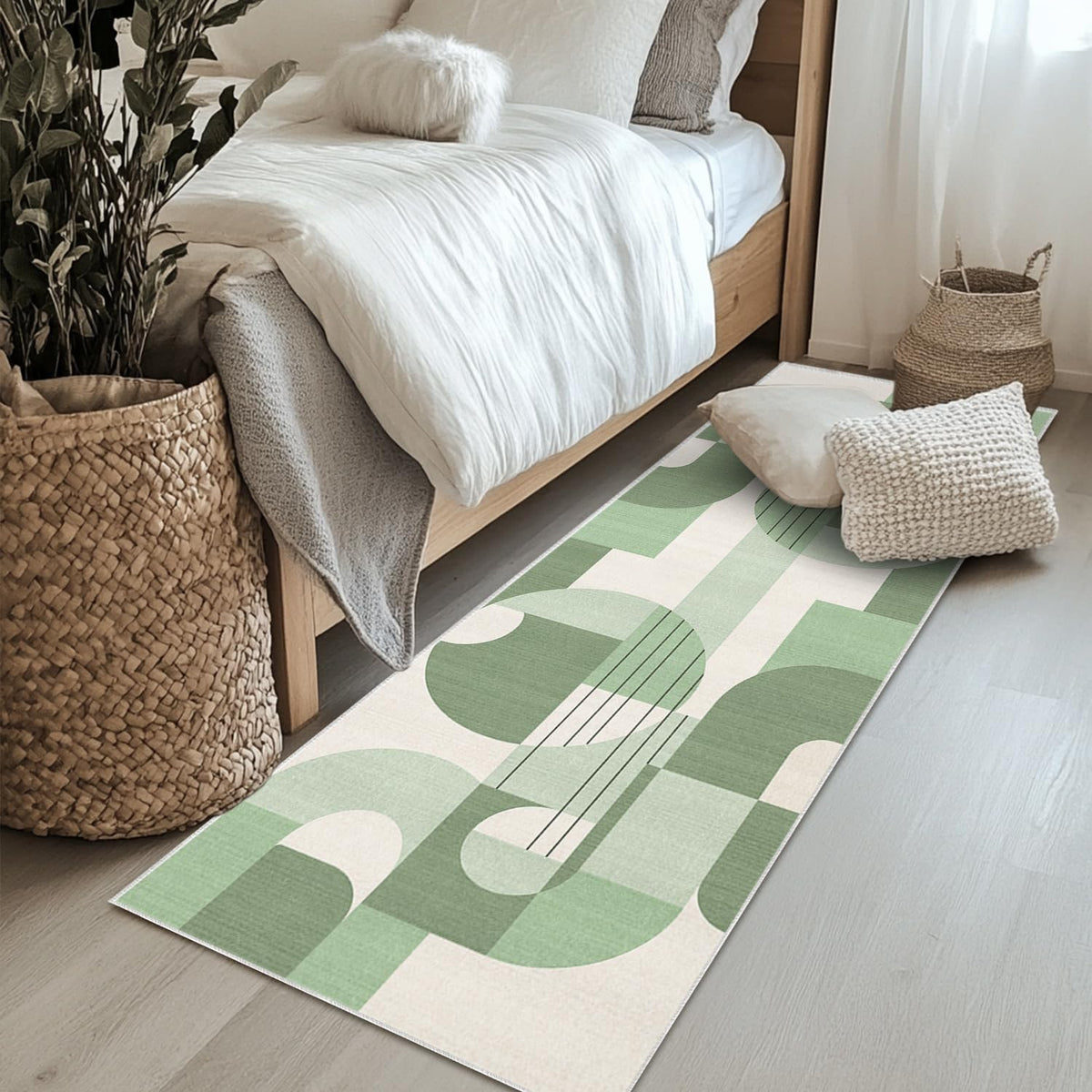 5x7 Area Rug Colorful Boho Geometric Carpet Modern Abstract Large Rug for Living Room Bedroom Machine Washable Non-Slip Rug for Dining Room Kids Playroom Office