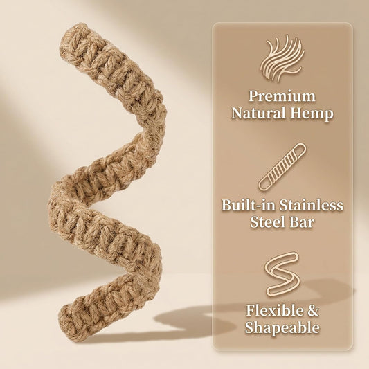 2 Pack Curtain Tiebacks,Boho Rustic Braided Curtain Holdbacks