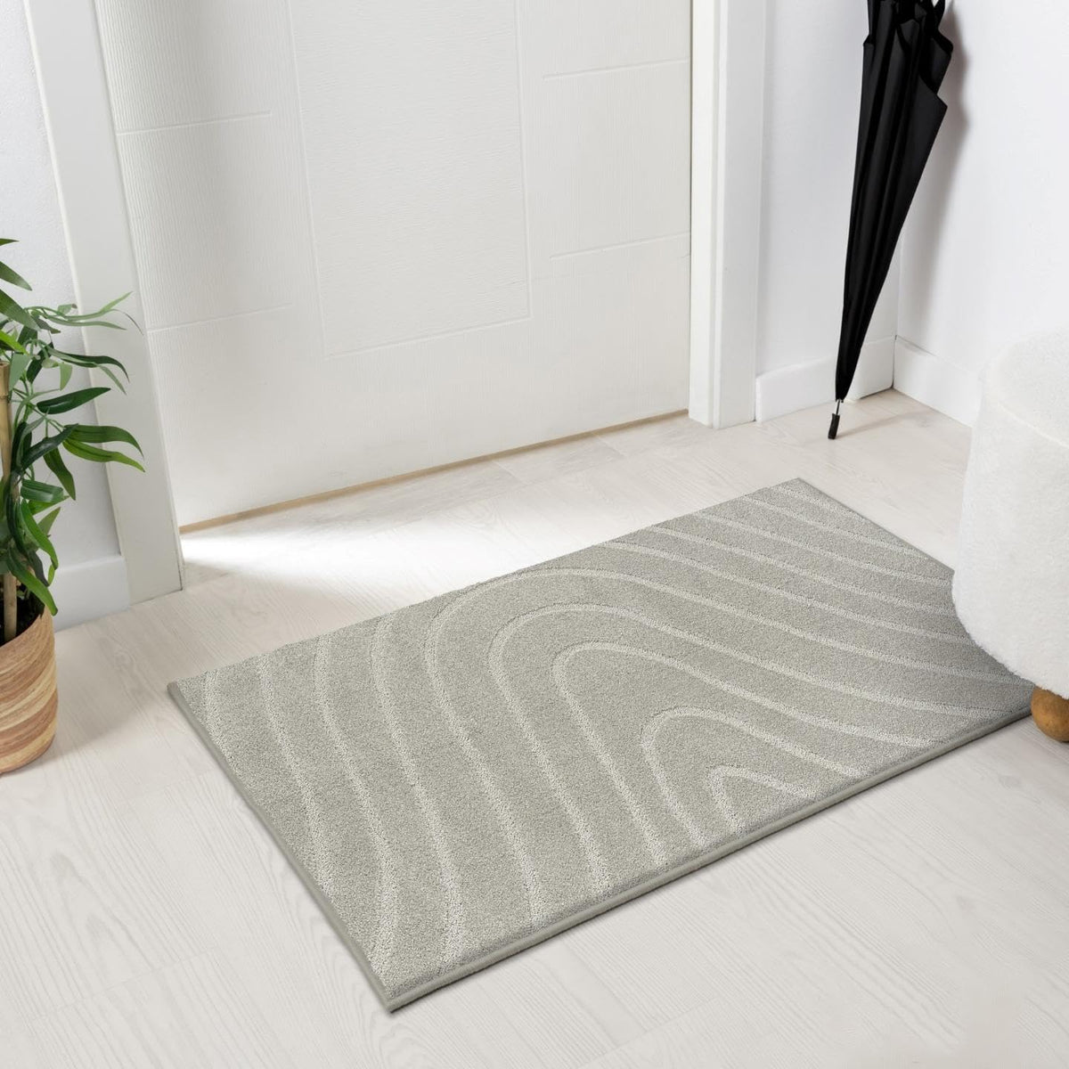 LUXE WEAVERS Modern Geometric Wave Cream 6x9 Area Rug