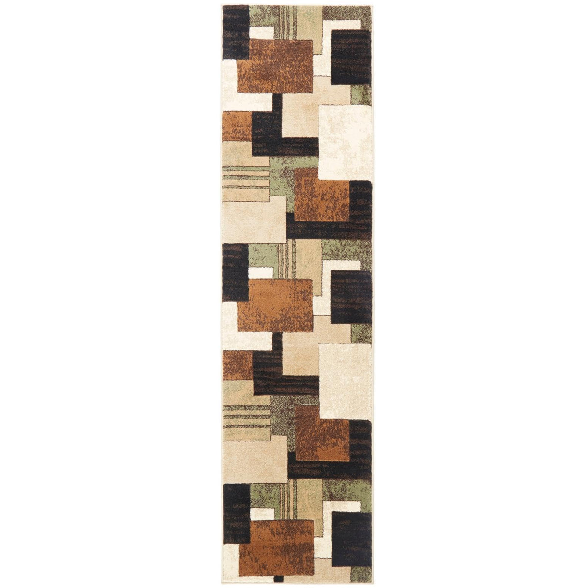 Home Dynamix Tribeca Mason Contemporary Geometric Area Rug, Brown/Red, 7'10"x10'6"