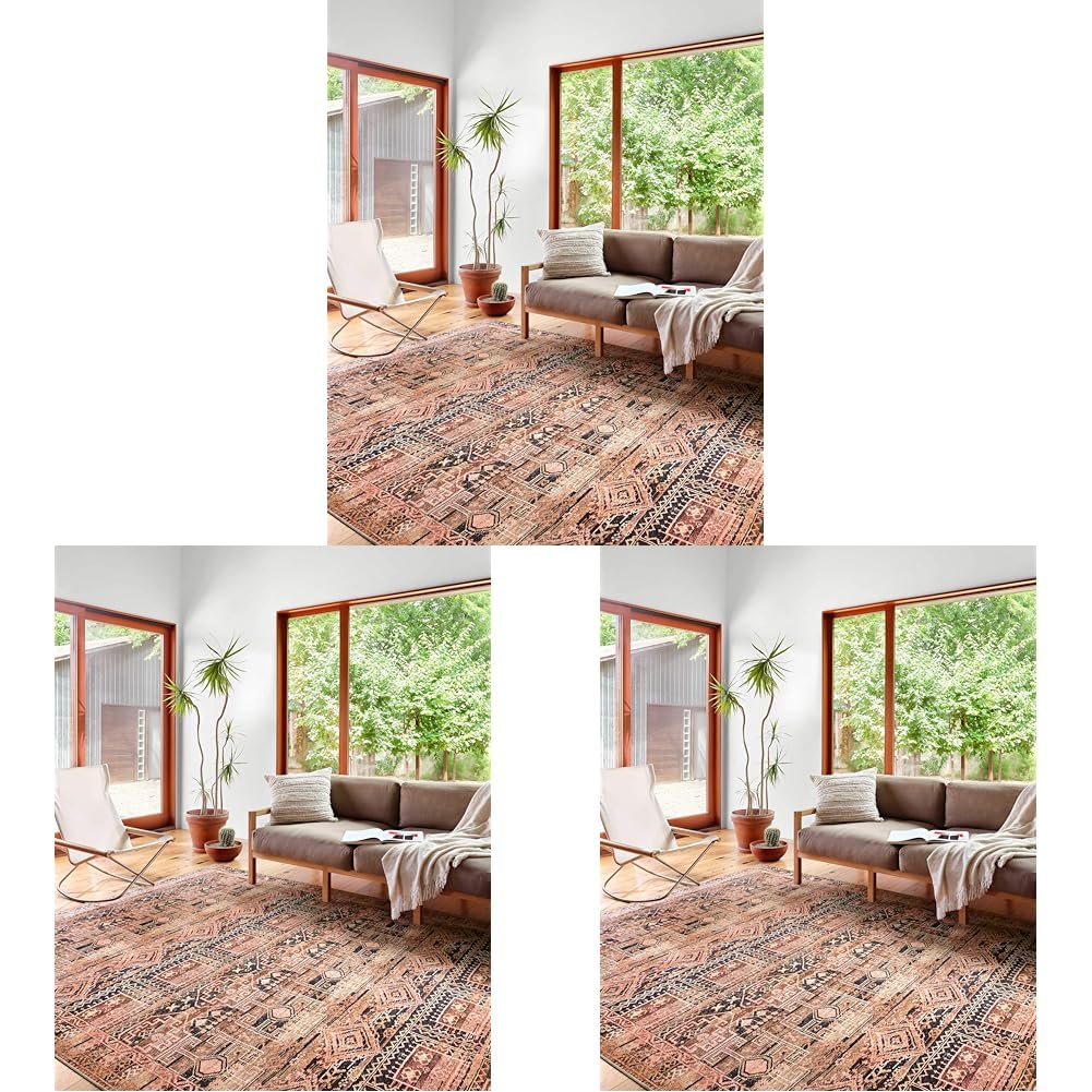Loloi Layla Olive/Charcoal 7'-6" x 9'-6" Area Rug
