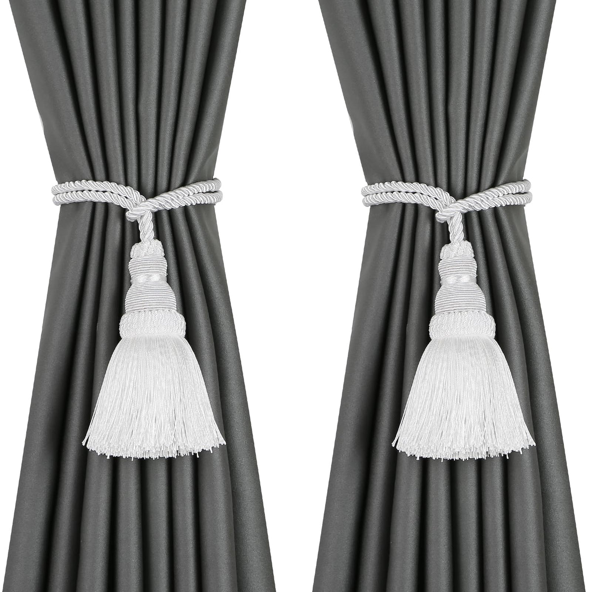 2 Pack Curtain Tie Backs Rope Tassels for Curtain Holdback