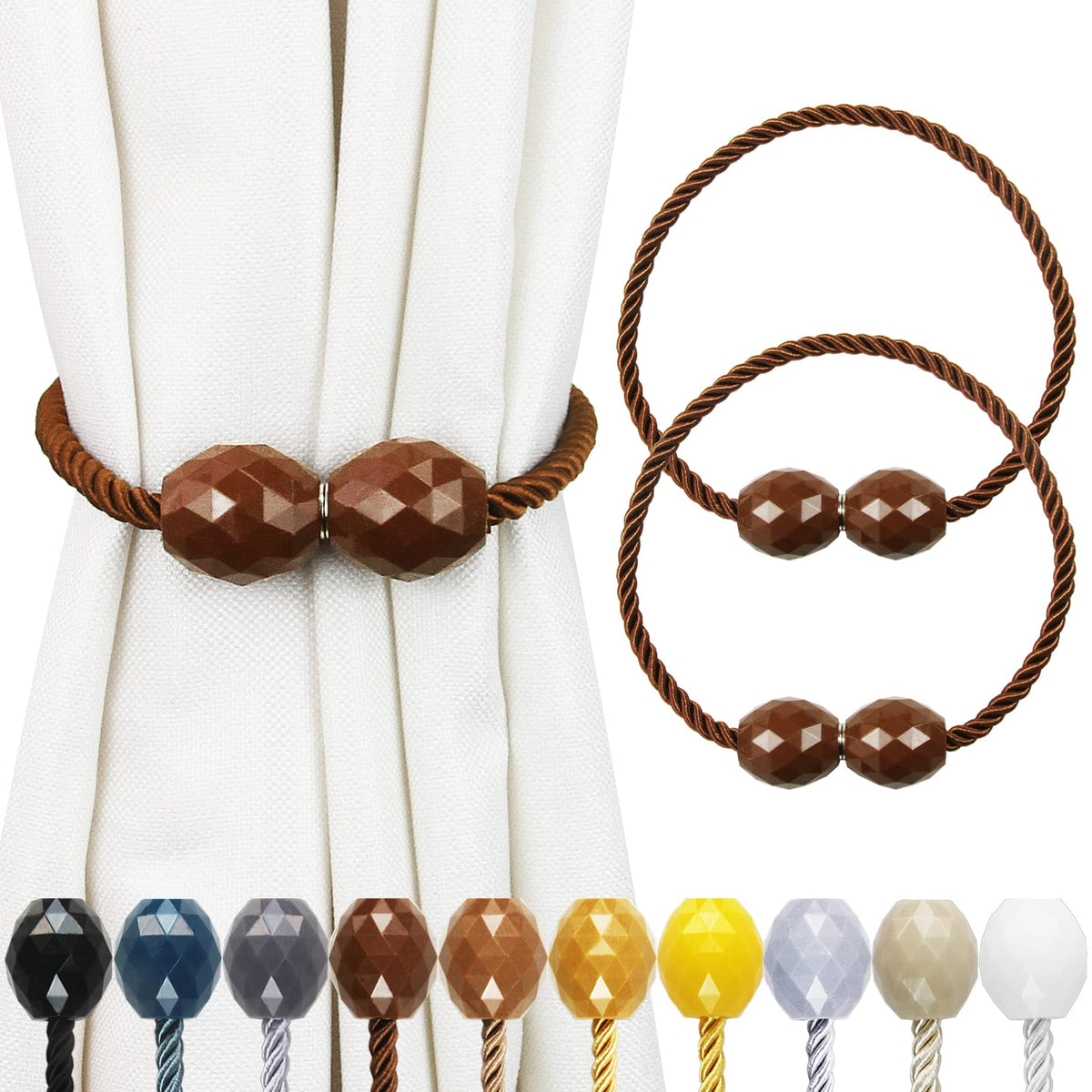 Strong Magnetic Curtain Tiebacks Decorative Rope Tie Backs Holdbacks Porlau