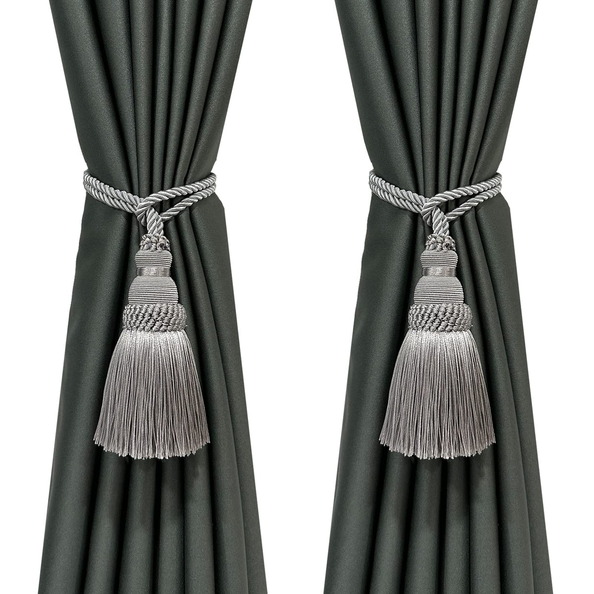 2 Pack Curtain Tie Backs Rope Tassels for Curtain Holdback