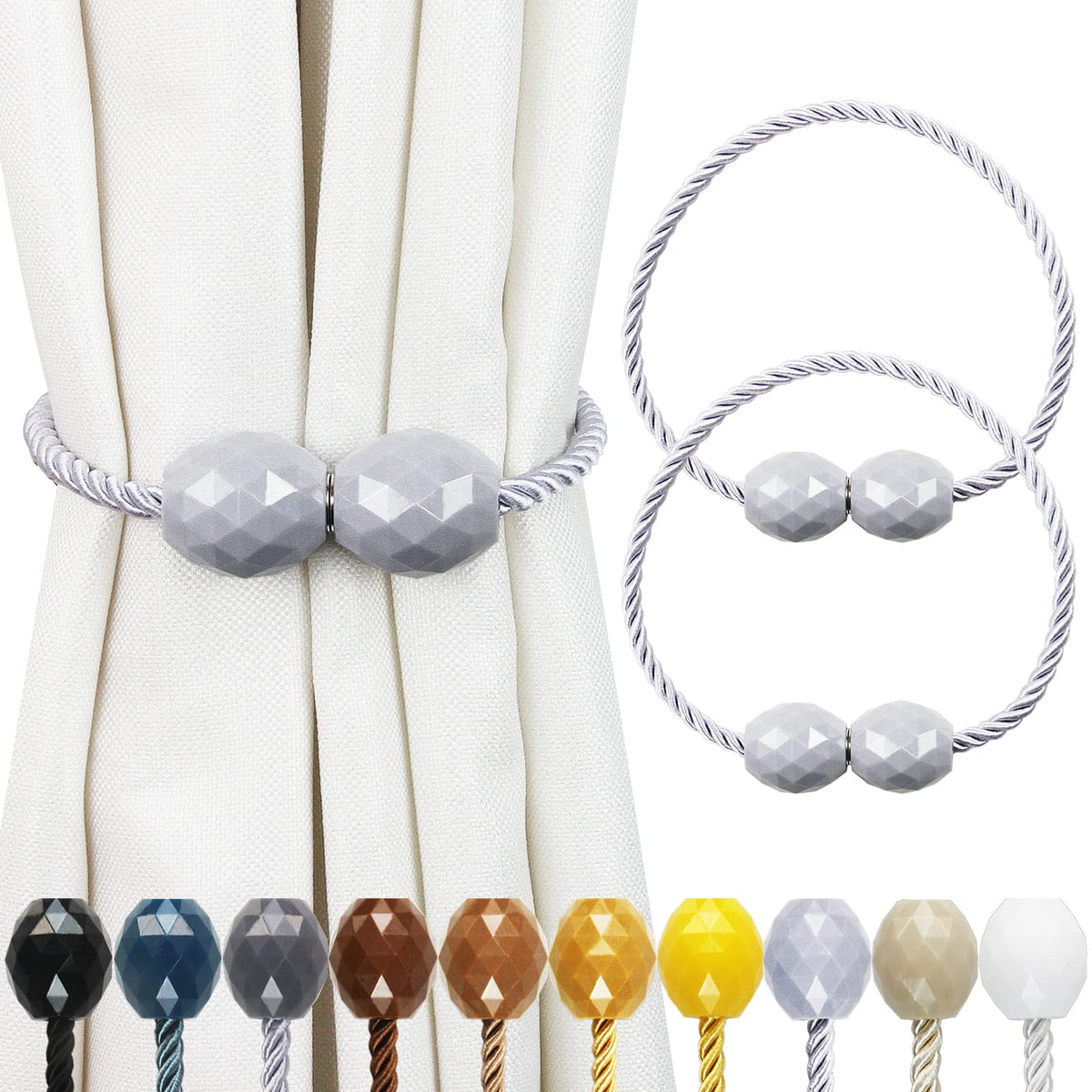 Strong Magnetic Curtain Tiebacks Decorative Rope Tie Backs Holdbacks Porlau