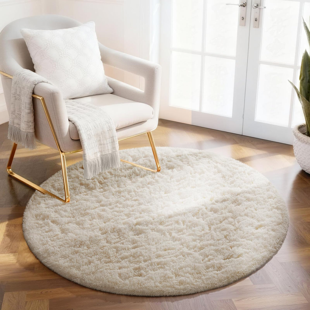 Ophanie Leopard Rugs for Bedroom Living Room, Cheetah Print Rug Fluffy Shag Large Fuzzy Plush Soft Throw,Large Shaggy Floor Faux Animal Throw 4x6 Carpets,Decor Aesthetic with Over 99 pcs Pile fibers