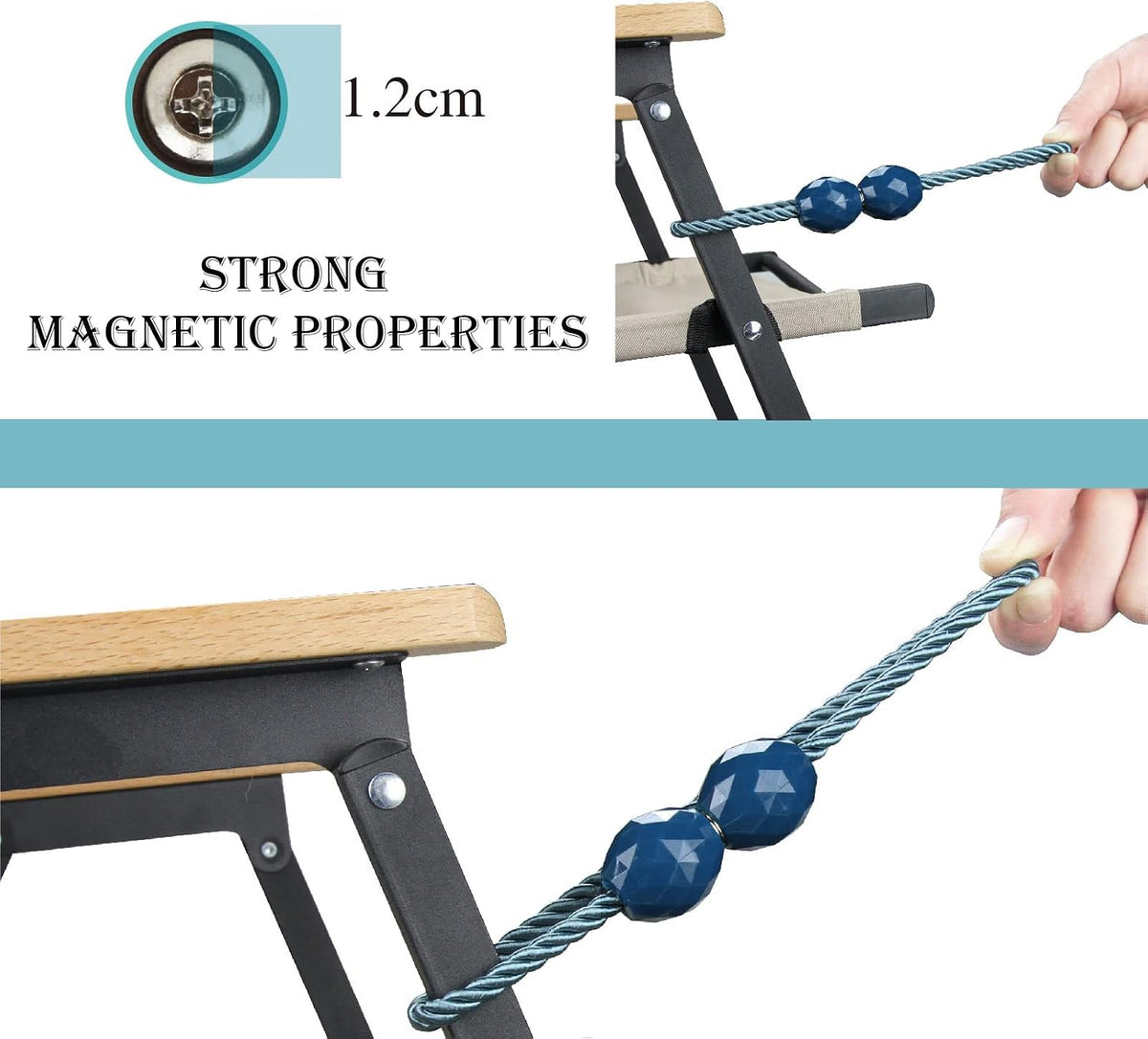 Strong Magnetic Curtain Tiebacks Decorative Rope Tie Backs Holdbacks Porlau
