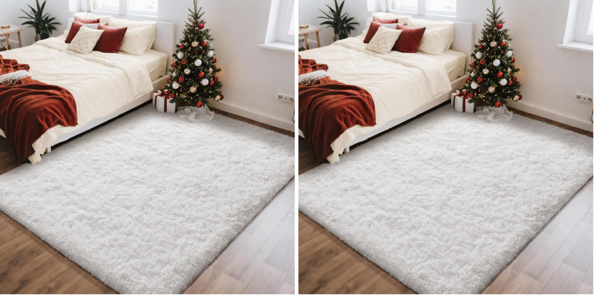 Ophanie Leopard Rugs for Bedroom Living Room, Cheetah Print Rug Fluffy Shag Large Fuzzy Plush Soft Throw,Large Shaggy Floor Faux Animal Throw 4x6 Carpets,Decor Aesthetic with Over 99 pcs Pile fibers
