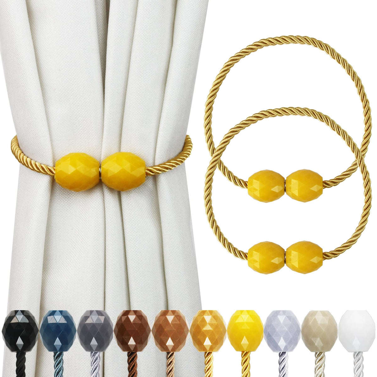 Strong Magnetic Curtain Tiebacks Decorative Rope Tie Backs Holdbacks Porlau