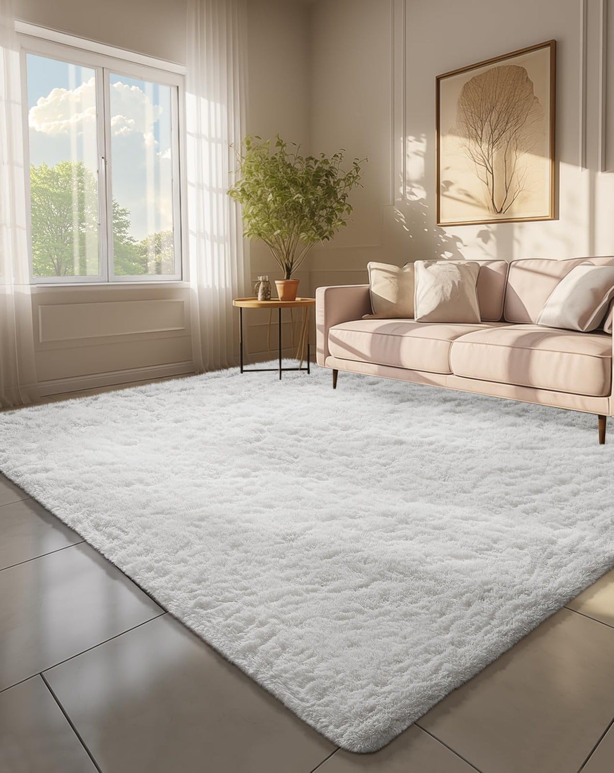 Ophanie Leopard Rugs for Bedroom Living Room, Cheetah Print Rug Fluffy Shag Large Fuzzy Plush Soft Throw,Large Shaggy Floor Faux Animal Throw 4x6 Carpets,Decor Aesthetic with Over 99 pcs Pile fibers