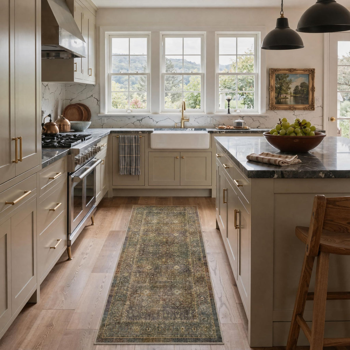 8x10 Area Rug Washable Rug for Living Room Bedroom Non Slip Carpet Taupe