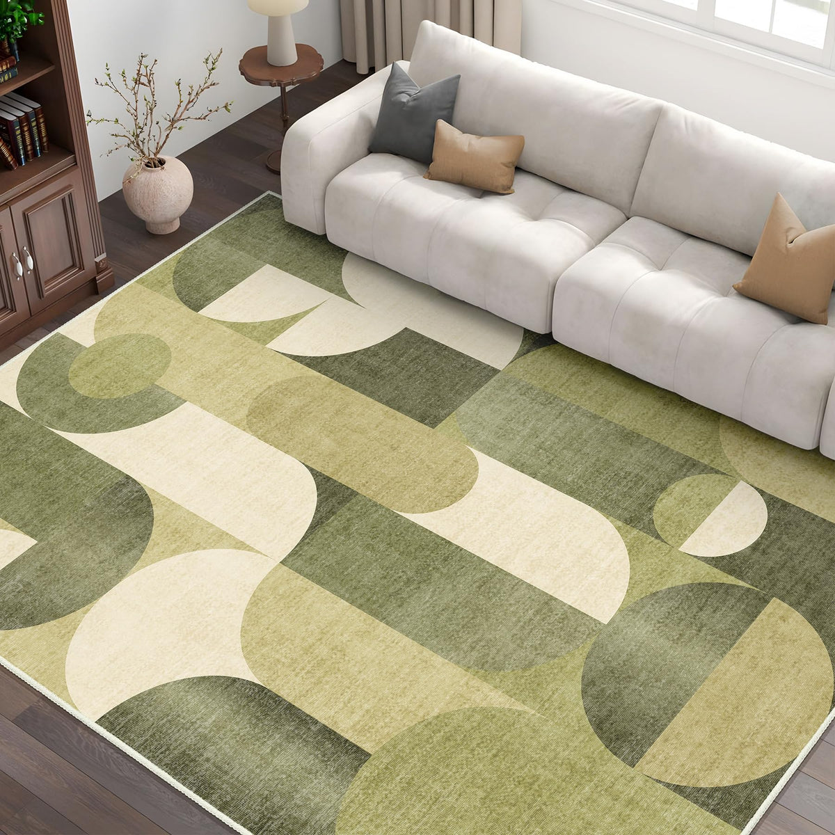 5x7 Area Rugs Modern Washable Rug for Living Room Bedroom