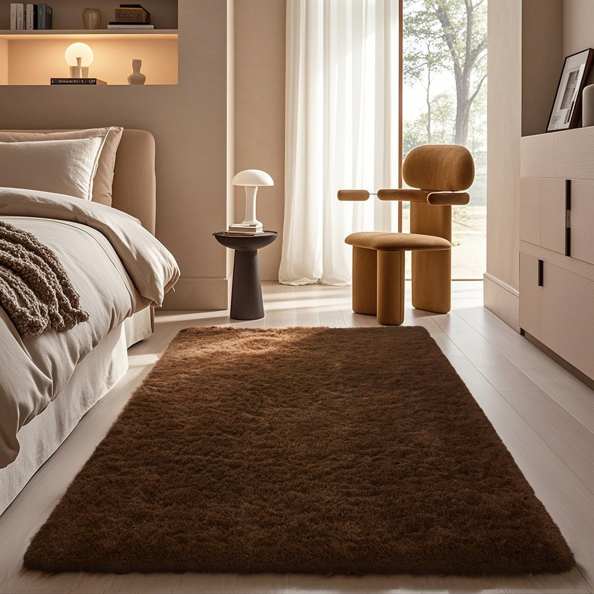 Ophanie Leopard Rugs for Bedroom Living Room, Cheetah Print Rug Fluffy Shag Large Fuzzy Plush Soft Throw,Large Shaggy Floor Faux Animal Throw 4x6 Carpets,Decor Aesthetic with Over 99 pcs Pile fibers