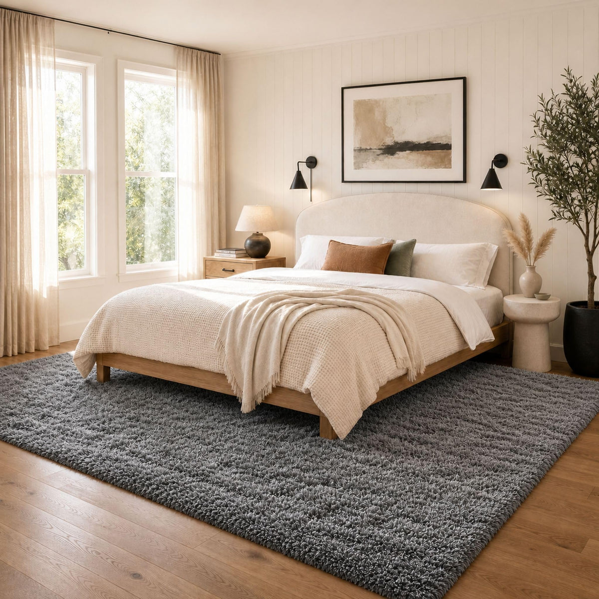 Ophanie Leopard Rugs for Bedroom Living Room, Cheetah Print Rug Fluffy Shag Large Fuzzy Plush Soft Throw,Large Shaggy Floor Faux Animal Throw 4x6 Carpets,Decor Aesthetic with Over 99 pcs Pile fibers