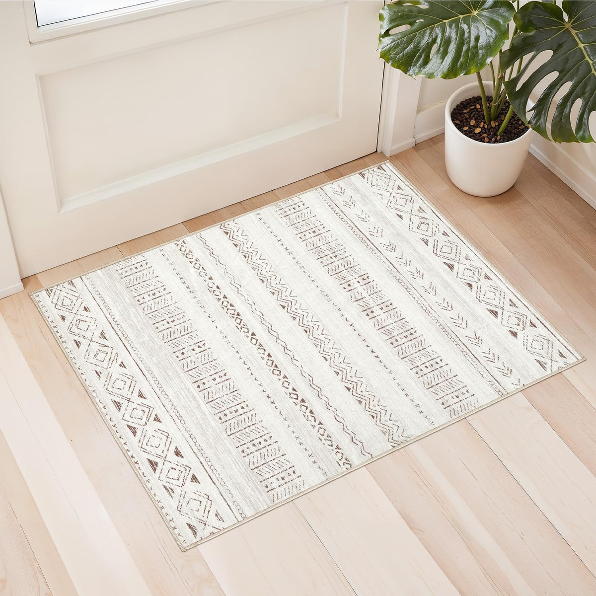 cotiled 6x9 Area Rugs for Living Room: Boho Washable Rug for Dining Room