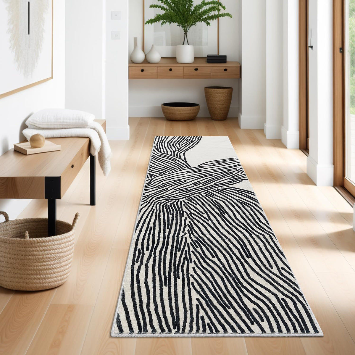 YIHOUSE Leopard Rug for Living Room, 5x7 Black and White Cute Cheetah Print Rug Modern Washable Ultra-Thin Animal Printed Rugs for Bedroom, Girls Boys Dorm Room Nursery Room, Playroom