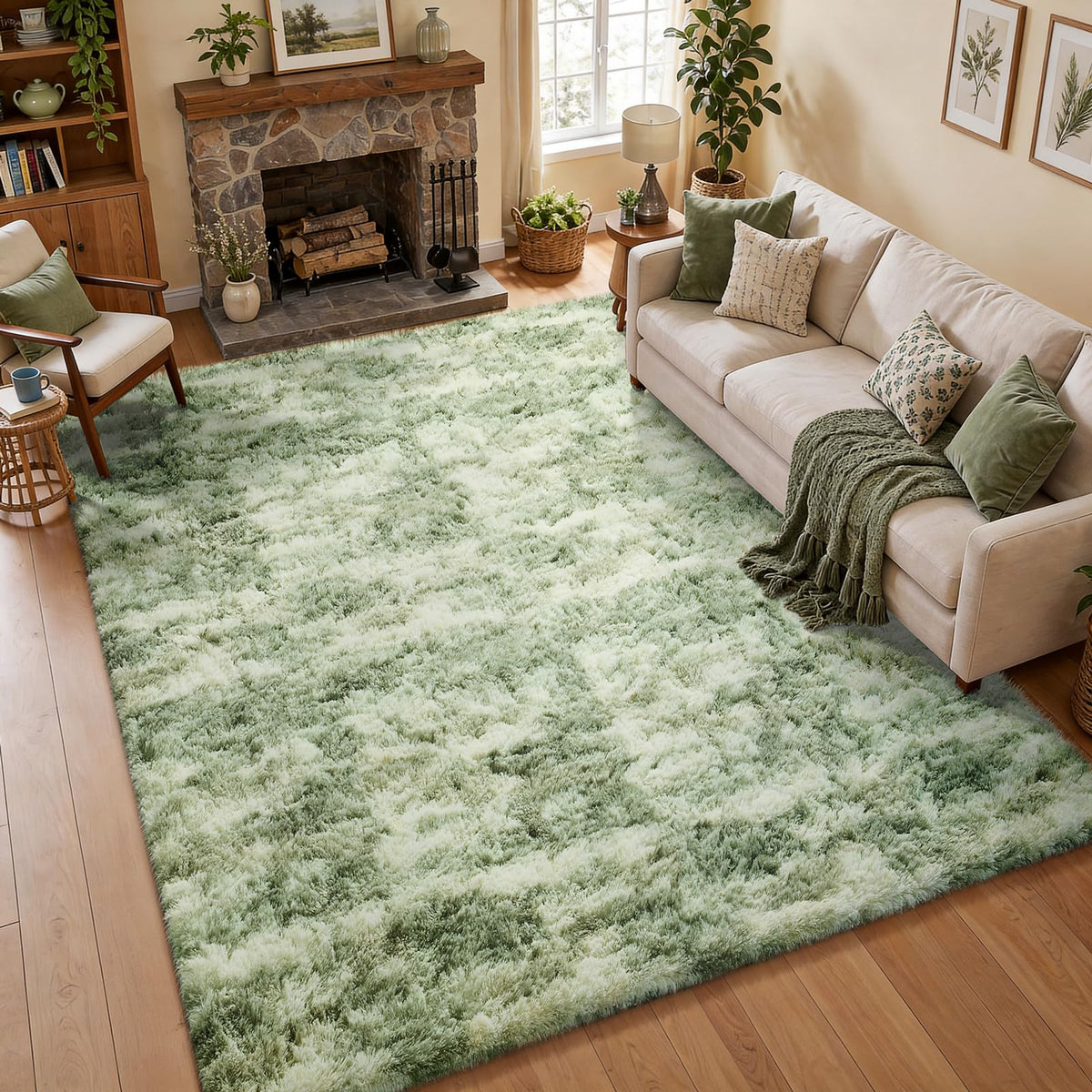 Ophanie Leopard Rugs for Bedroom Living Room, Cheetah Print Rug Fluffy Shag Large Fuzzy Plush Soft Throw,Large Shaggy Floor Faux Animal Throw 4x6 Carpets,Decor Aesthetic with Over 99 pcs Pile fibers