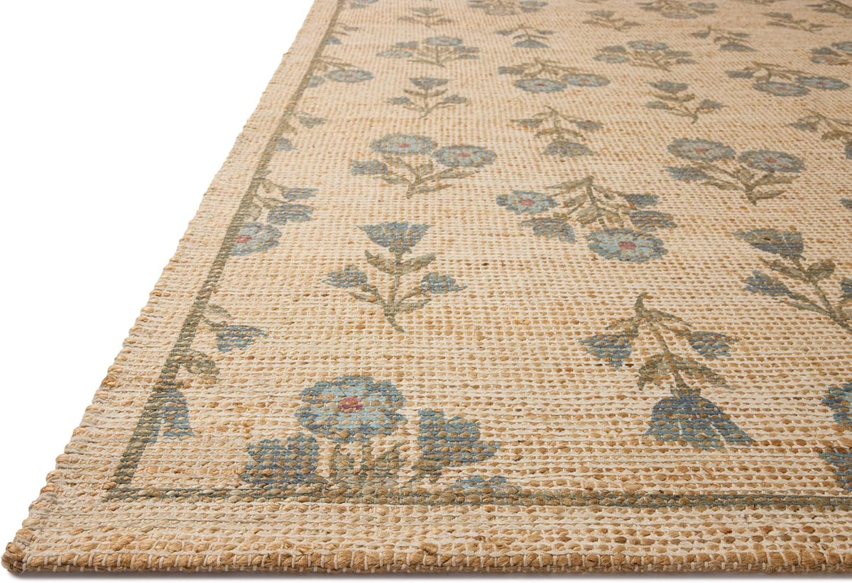 Loloi Chris Loves Julia Rue Moss/Blue 3'-6" x 5'-6" Accent Rug