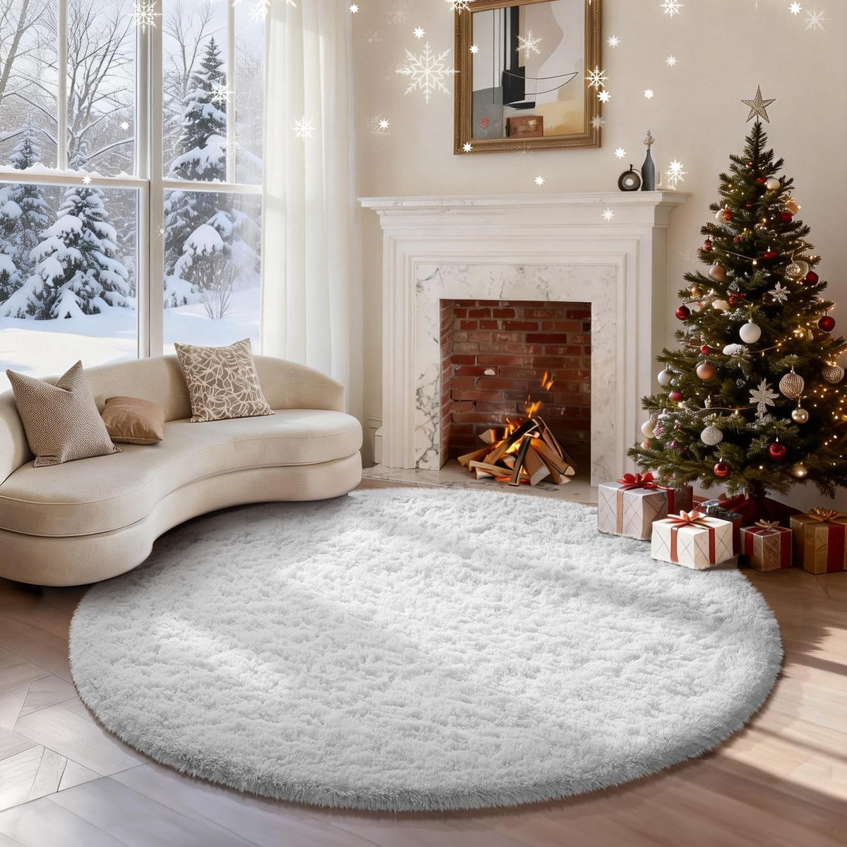 Ophanie Leopard Rugs for Bedroom Living Room, Cheetah Print Rug Fluffy Shag Large Fuzzy Plush Soft Throw,Large Shaggy Floor Faux Animal Throw 4x6 Carpets,Decor Aesthetic with Over 99 pcs Pile fibers