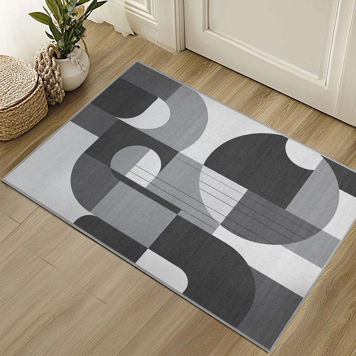 5x7 Area Rug Colorful Boho Geometric Carpet Modern Abstract Large Rug for Living Room Bedroom Machine Washable Non-Slip Rug for Dining Room Kids Playroom Office