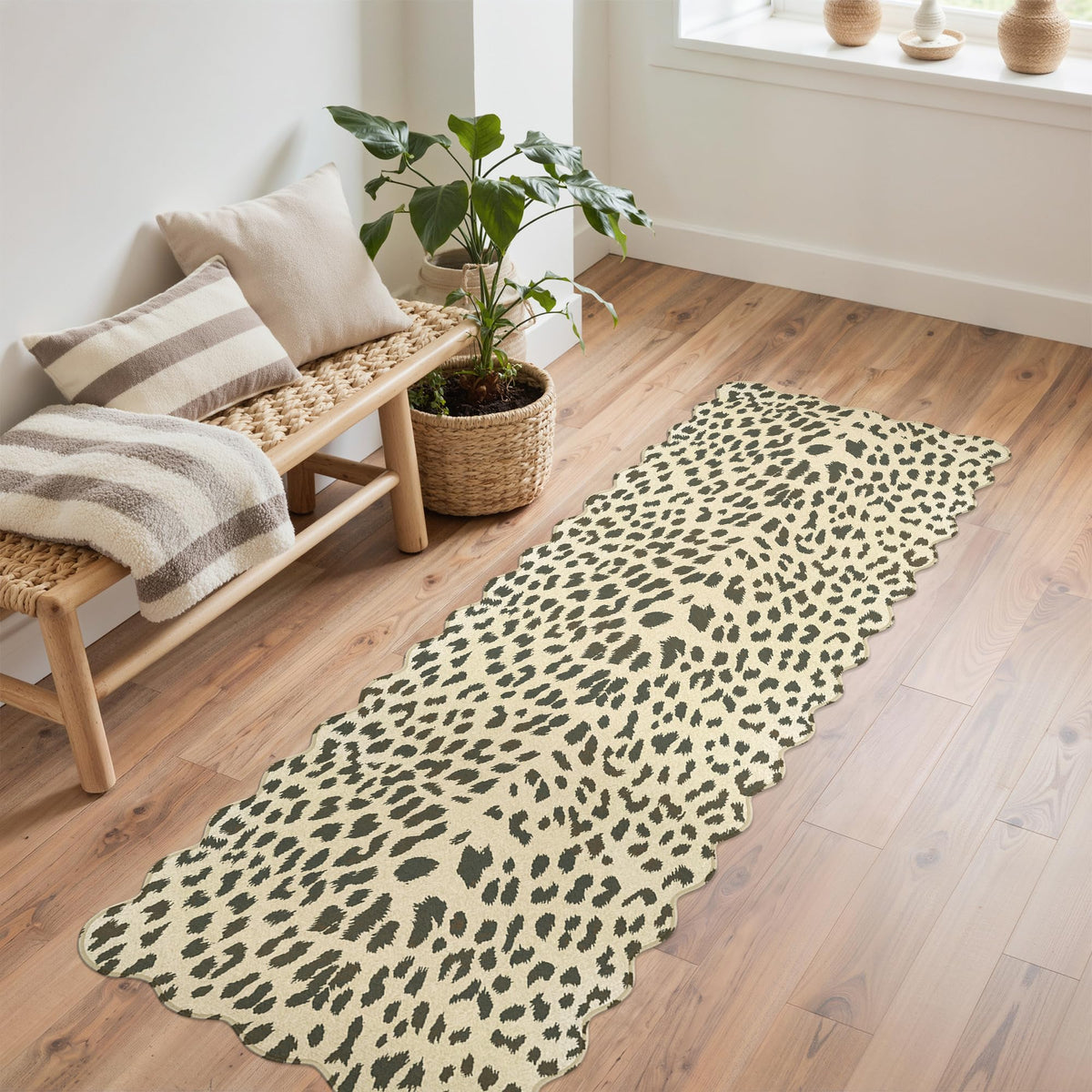 Bavni Zebra Print Rugs 5x7 Washable Area Carpet for Bedroom Living Room