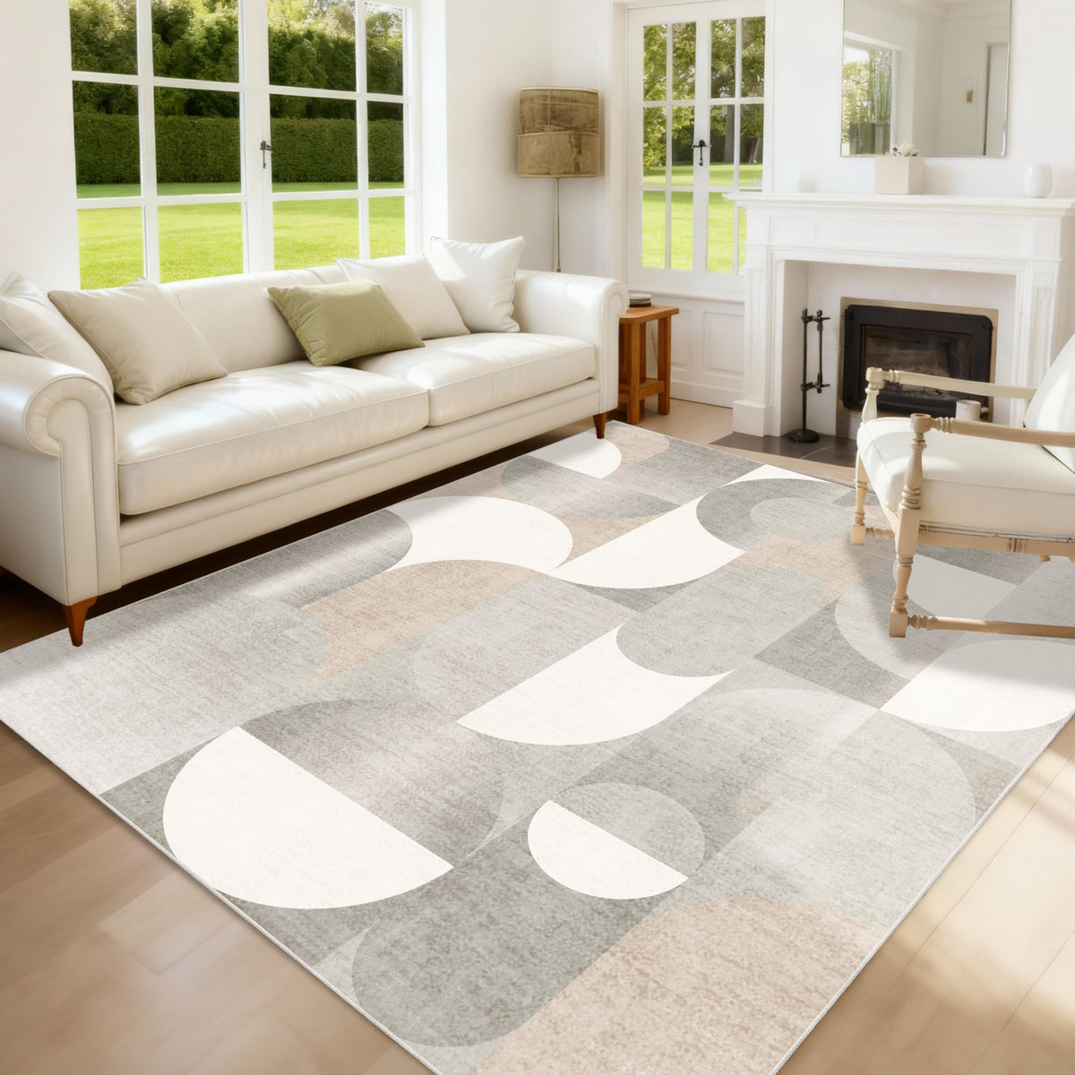 5x7 Area Rugs Modern Washable Rug for Living Room Bedroom