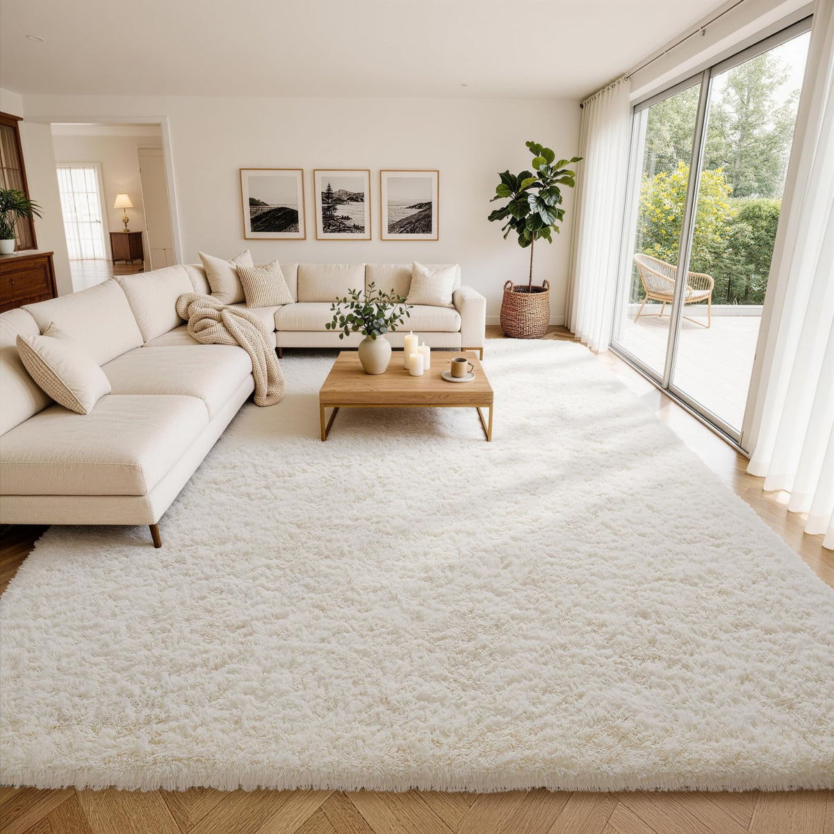 Ophanie Leopard Rugs for Bedroom Living Room, Cheetah Print Rug Fluffy Shag Large Fuzzy Plush Soft Throw,Large Shaggy Floor Faux Animal Throw 4x6 Carpets,Decor Aesthetic with Over 99 pcs Pile fibers