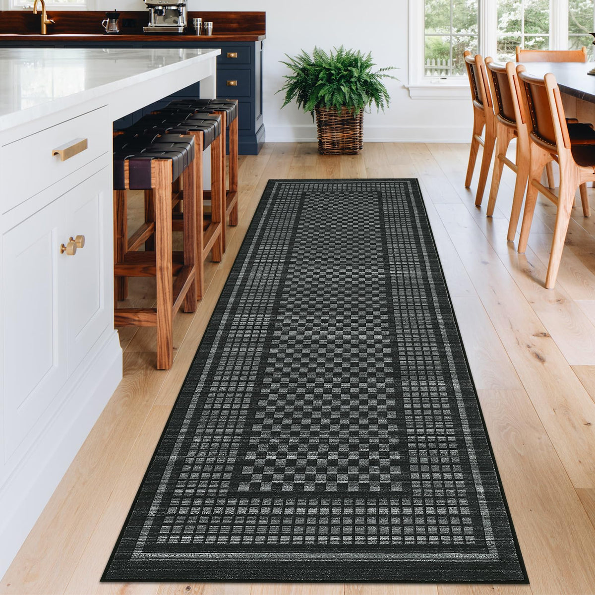 GarveeHome Large Living Room Rugs 8x10 Area Rugs Machine Washable Modern Geometric Neutral Rug Non Slip Low Pile Farmhouse Stain Resistant Carpet for Bedroom Nursery Classroom Dorm 8 ft x10 ft Multi