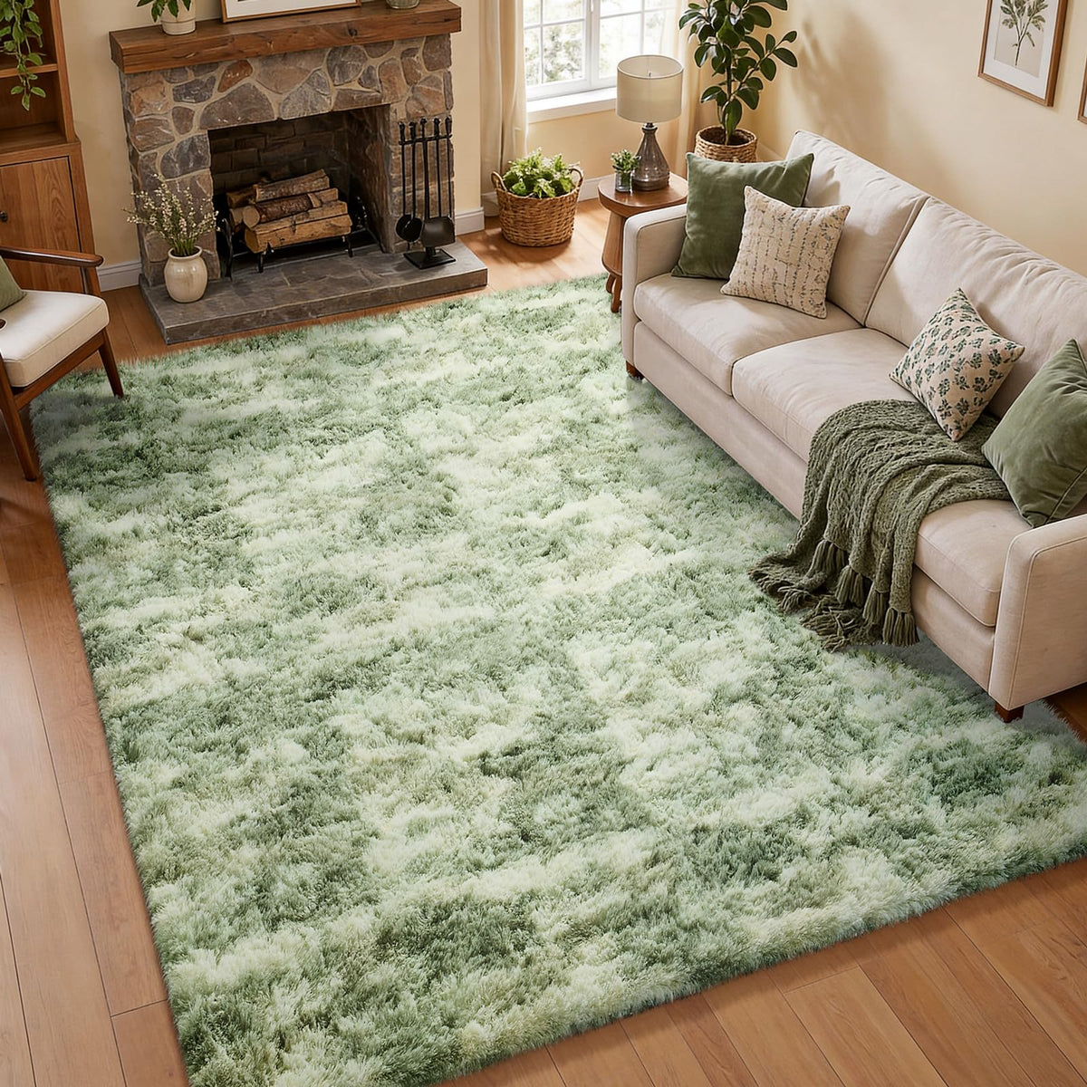 Ophanie Leopard Rugs for Bedroom Living Room, Cheetah Print Rug Fluffy Shag Large Fuzzy Plush Soft Throw,Large Shaggy Floor Faux Animal Throw 4x6 Carpets,Decor Aesthetic with Over 99 pcs Pile fibers