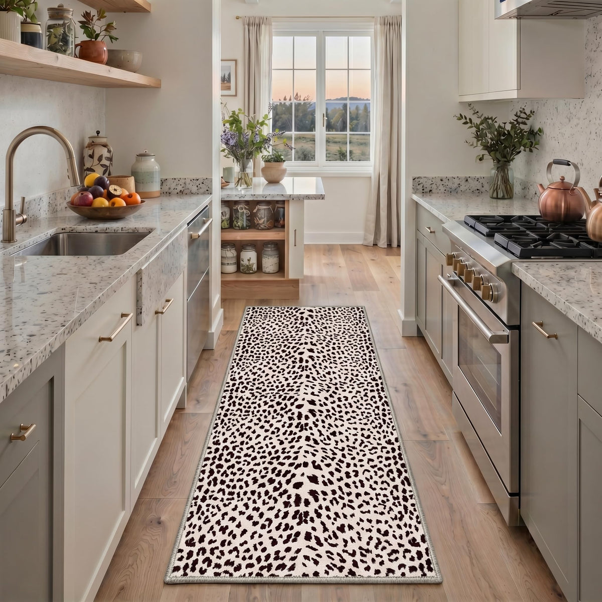 Bavni Zebra Print Rugs 5x7 Washable Area Carpet for Bedroom Living Room