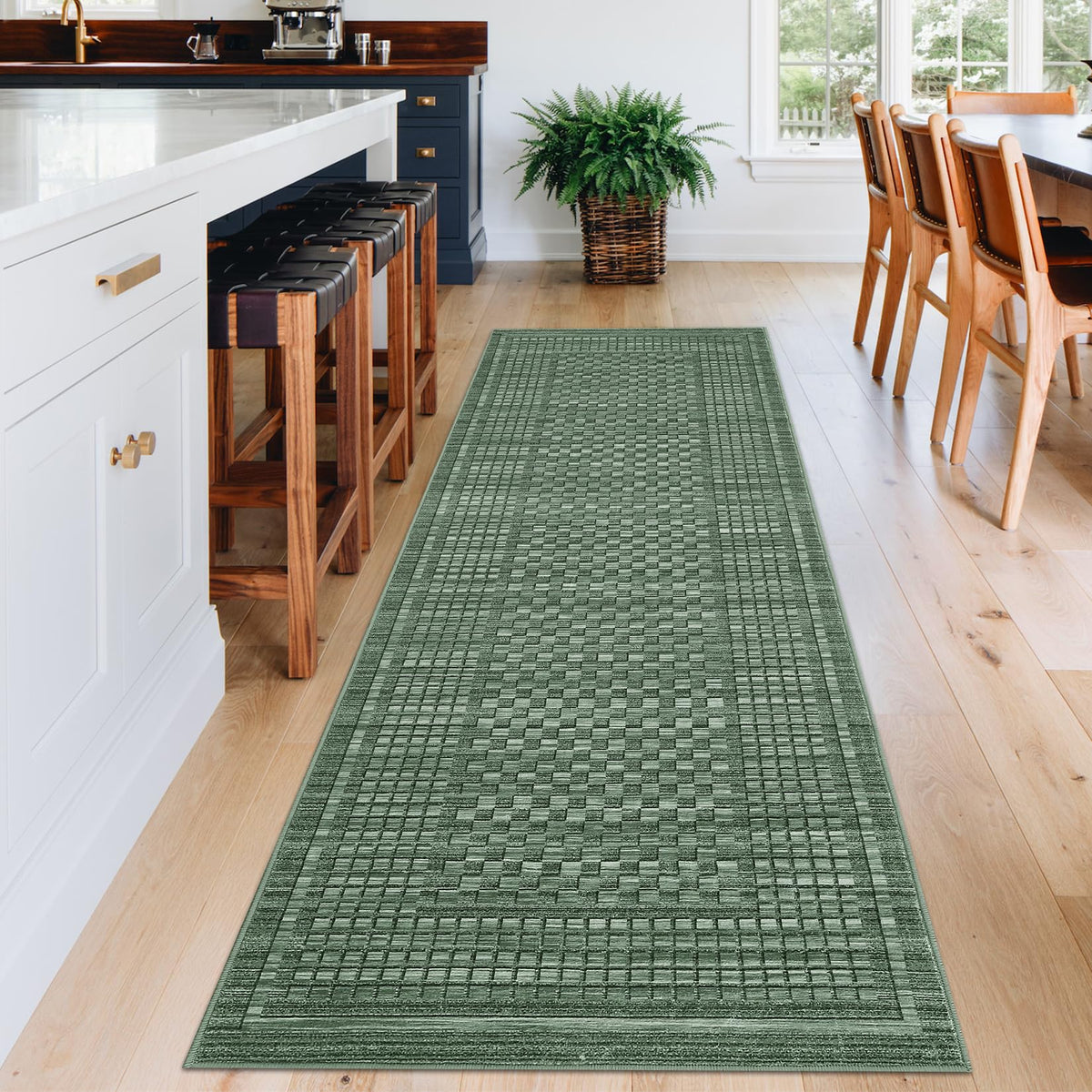 GarveeHome Large Living Room Rugs 8x10 Area Rugs Machine Washable Modern Geometric Neutral Rug Non Slip Low Pile Farmhouse Stain Resistant Carpet for Bedroom Nursery Classroom Dorm 8 ft x10 ft Multi