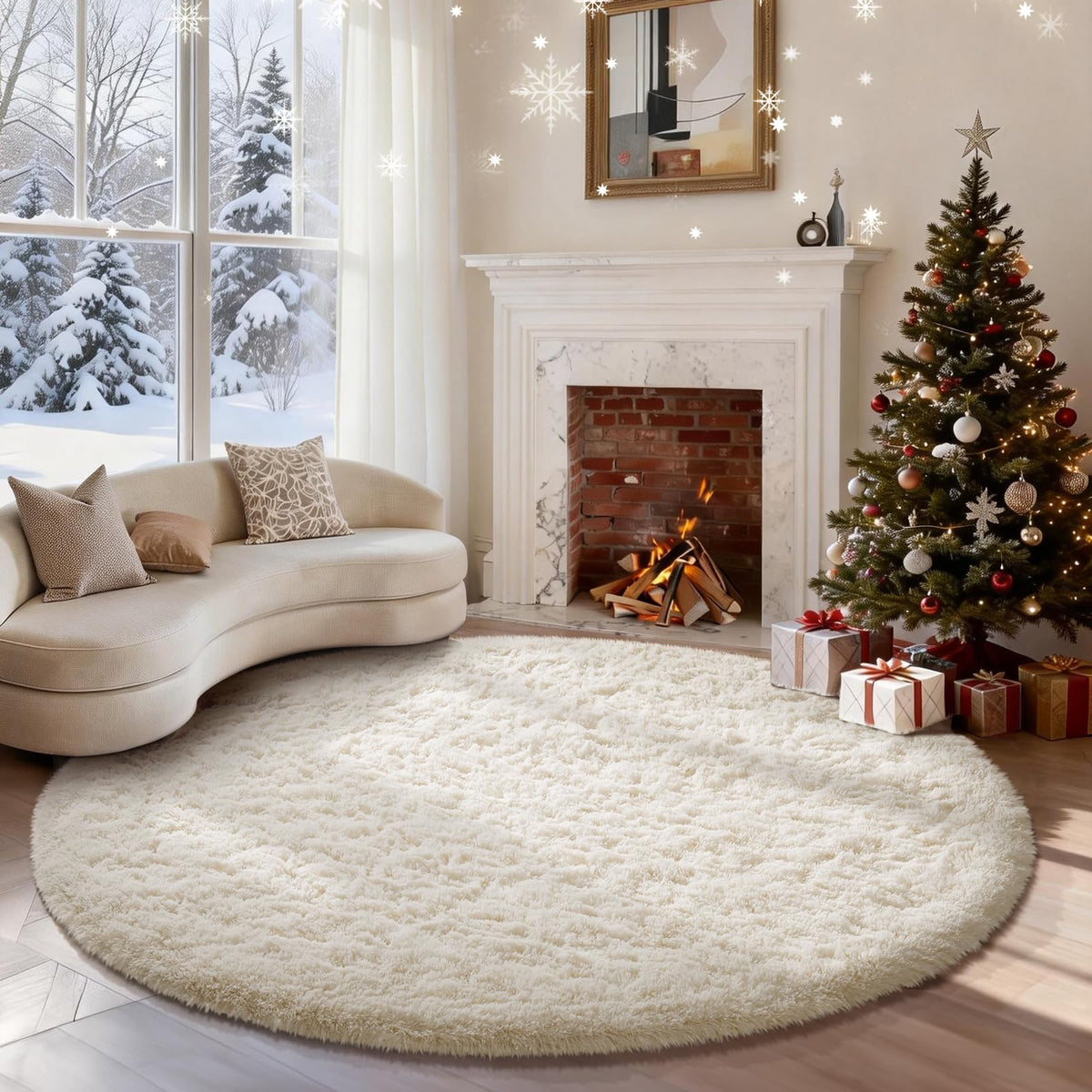 Ophanie Leopard Rugs for Bedroom Living Room, Cheetah Print Rug Fluffy Shag Large Fuzzy Plush Soft Throw,Large Shaggy Floor Faux Animal Throw 4x6 Carpets,Decor Aesthetic with Over 99 pcs Pile fibers