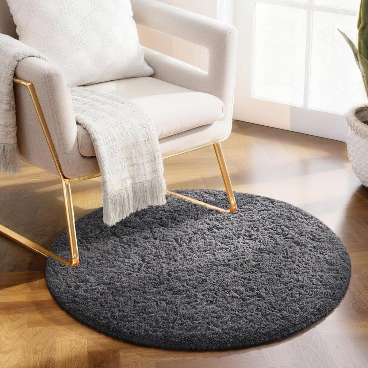 Ophanie Leopard Rugs for Bedroom Living Room, Cheetah Print Rug Fluffy Shag Large Fuzzy Plush Soft Throw,Large Shaggy Floor Faux Animal Throw 4x6 Carpets,Decor Aesthetic with Over 99 pcs Pile fibers