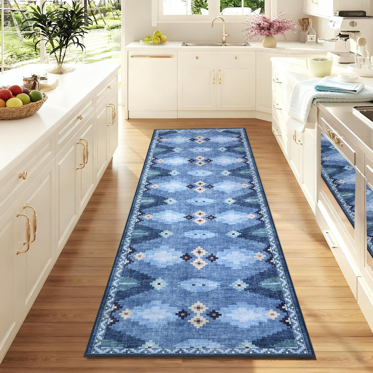 GarveeHome Modern Geometric Bedroom Washable 4x6 Small Living Room Rugs