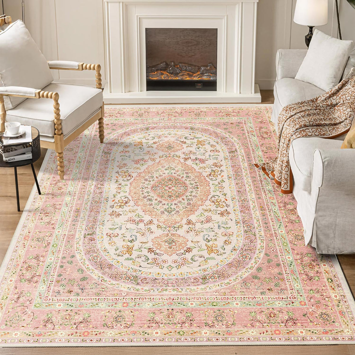 5x7 Area Rugs Modern Washable Rug for Living Room Bedroom