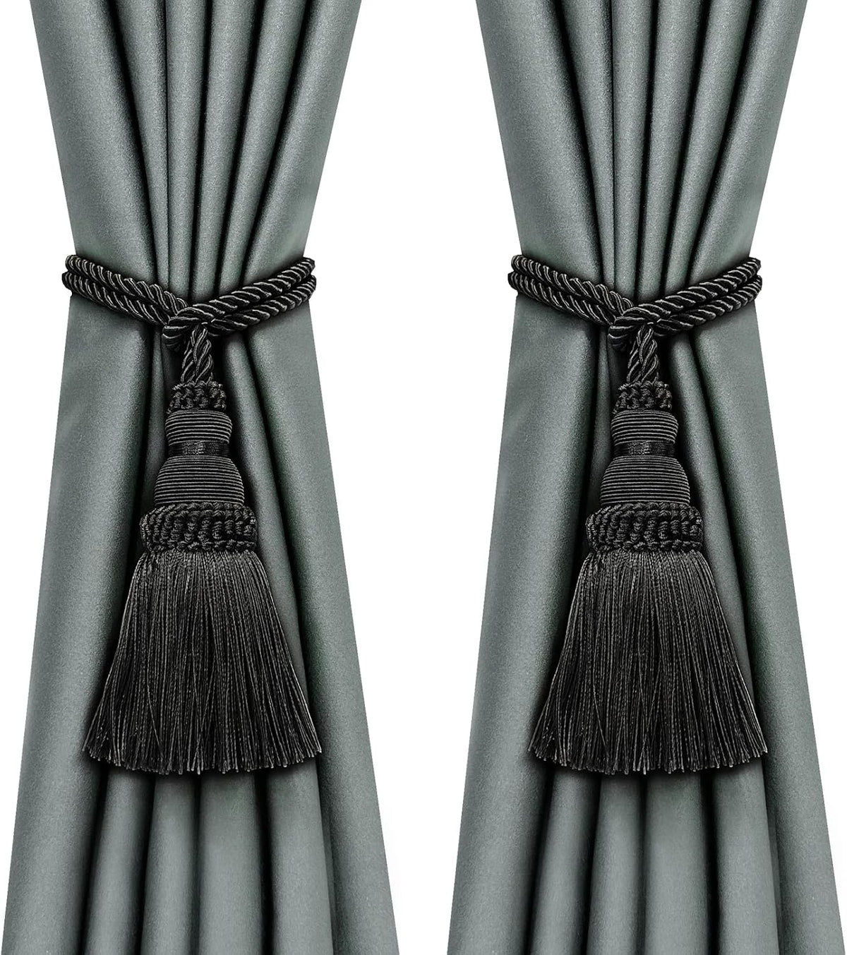 2 Pack Curtain Tie Backs Rope Tassels for Curtain Holdback
