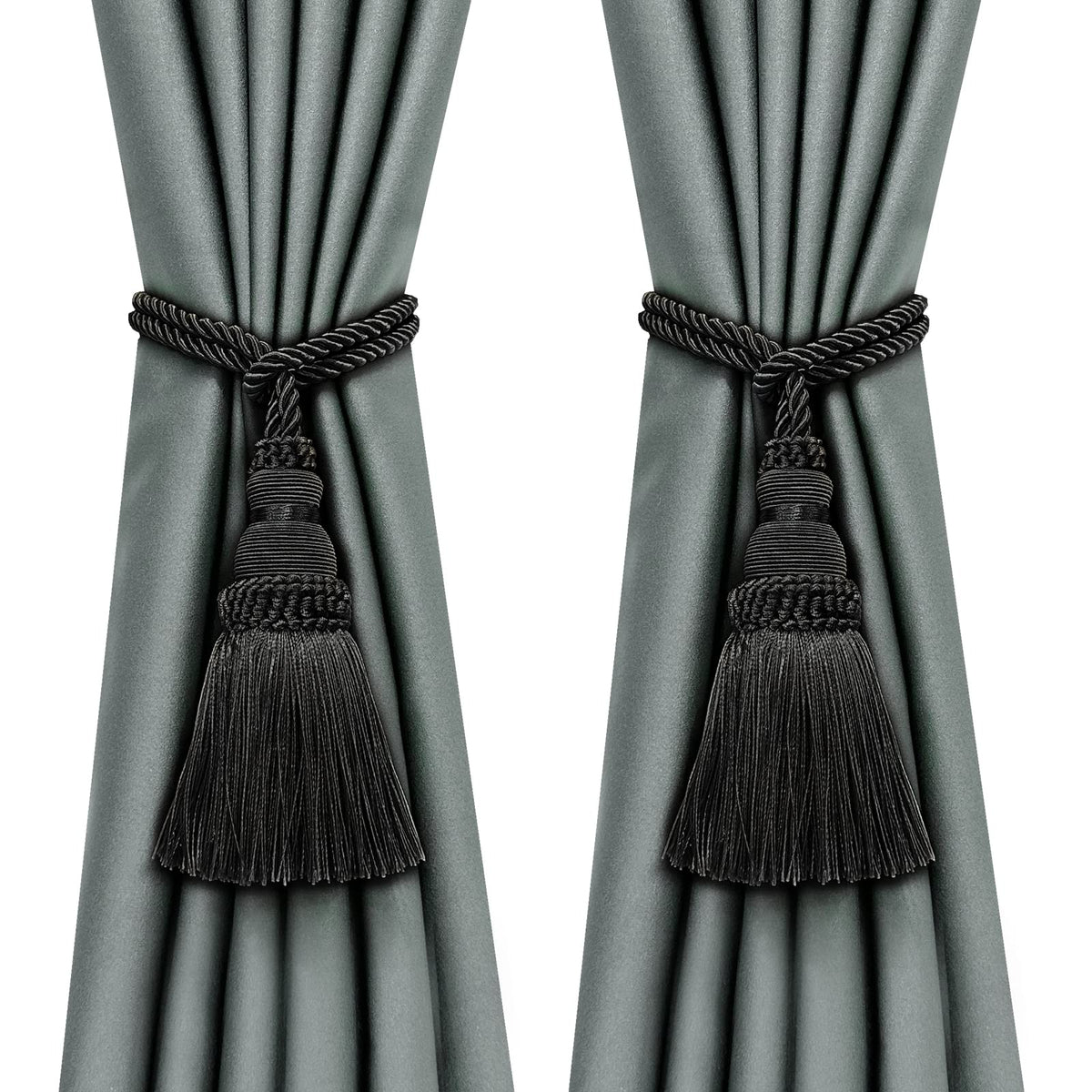 2 Pack Curtain Tie Backs Rope Tassels for Curtain Holdback