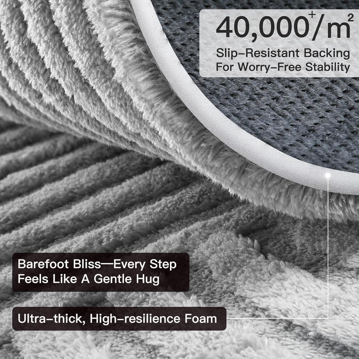 Sour Lemon Area Rugs 9x12 Living Room Bedroom, Grey Rug Large Carpet