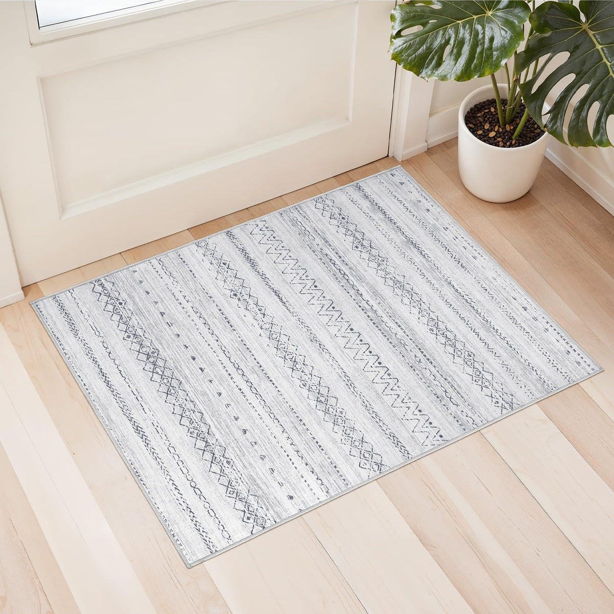 cotiled 6x9 Area Rugs for Living Room: Boho Washable Rug for Dining Room